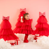 LITTLE A KHLOE Tulle Frill Dress